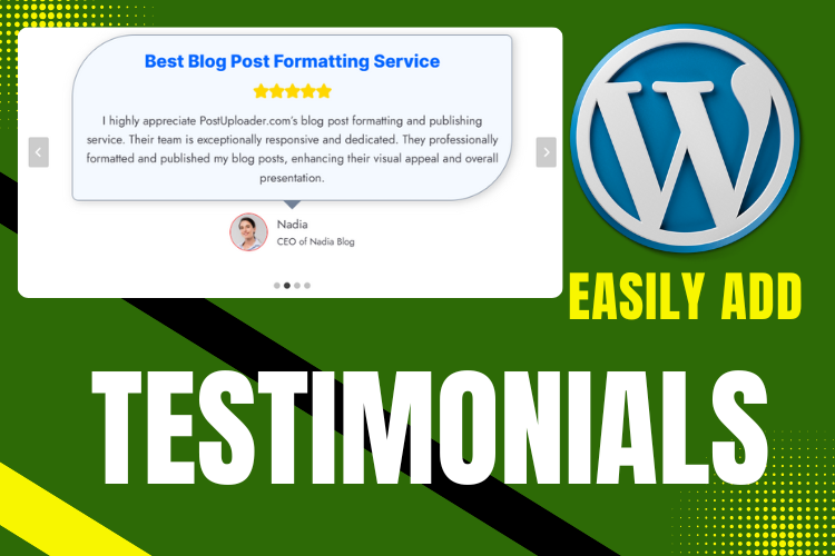 Testimonials with Kadence Block