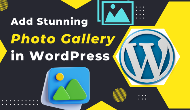 Adding advanced photo gallery in WordPress