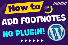 Adding and formatting footnotes in blog posts for enhanced readability