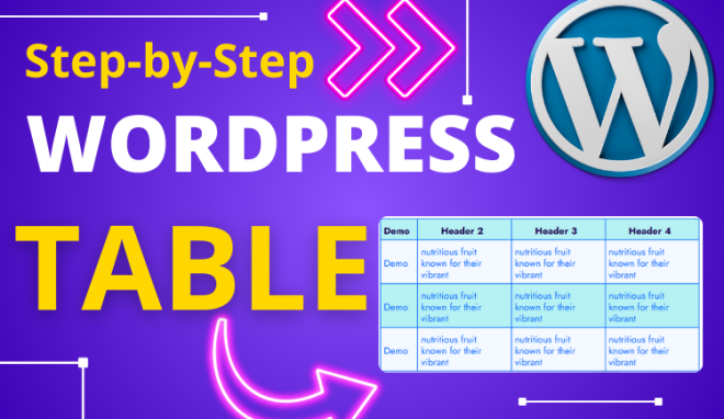 Advanced WordPress Table with Kadence Block