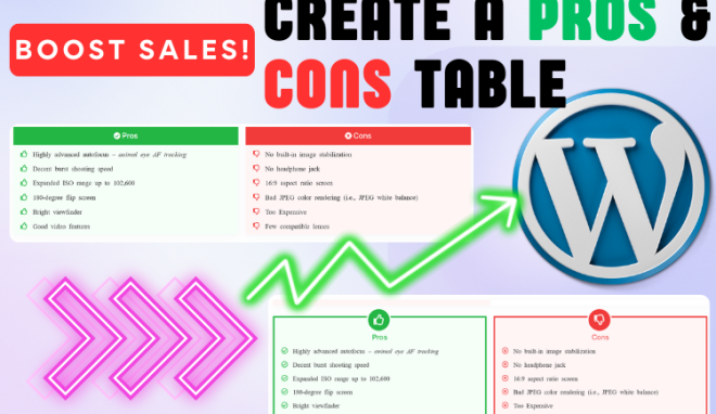 AffiliateX Amazon Affiliate Plugin Pros and Cons Table