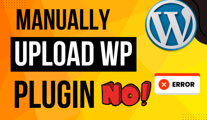 Demonstrating how to manually upload a WordPress plugin