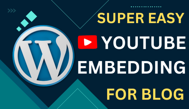 Embedding YouTube video in WordPress tutorial