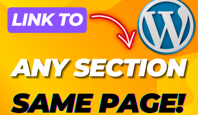 Guide to creating anchor links on the same page with WordPress editors