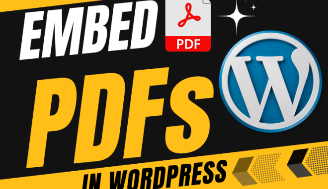 How to embed PDF in WordPress without plugin