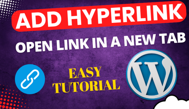 How to add hyperlink in WordPress step by step