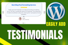 Testimonials with Kadence Block